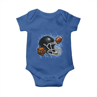 Game Day Sports Fan Gift Baby Onesie Lightning Bear Helmet - Wonder Print Shop