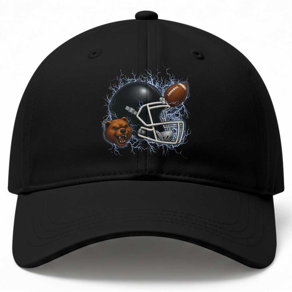 Game Day Sports Fan Gift Baseball Cap Lightning Bear Helmet