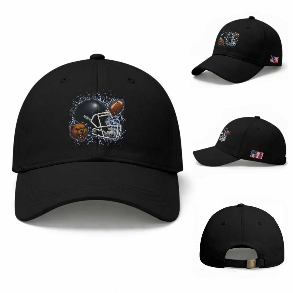 Game Day Sports Fan Gift Baseball Cap Lightning Bear Helmet