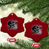 Game Day Sports Fan Gift Ceramic Ornament Lightning Bear Helmet - Wonder Print Shop