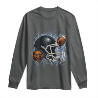Game Day Sports Fan Gift Long Sleeve Shirt Lightning Bear Helmet - Wonder Print Shop