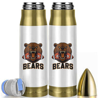 Football Player Gift Bullet Tumbler Fierce Bear Biting Ball - Wonder Print Shop