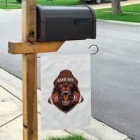 Game Day Fierce Bear Biting Ball Garden Flag Football Player Gift - Wonder Print Shop