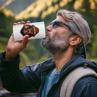 Game Day Fierce Bear Biting Ball 4 in 1 Can Cooler Tumbler Football Player Gift - Wonder Print Shop