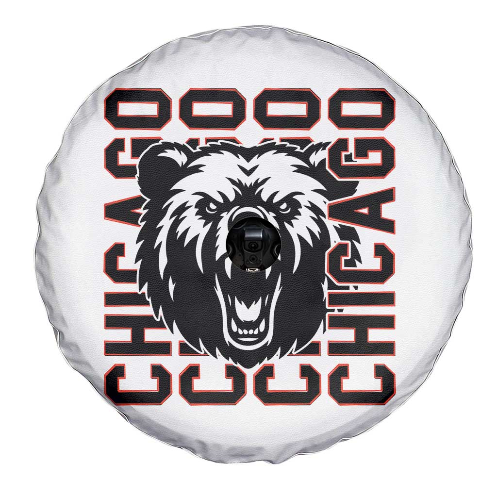 Game Day Football Fan Gift Spare Tire Cover Chicago With Bear - Wonder Print Shop