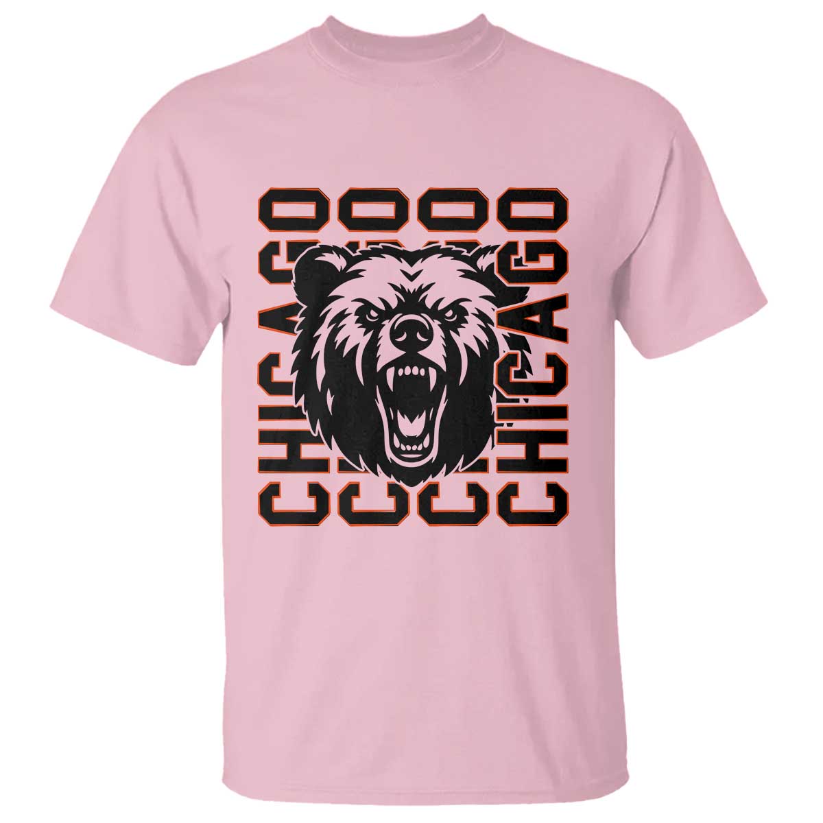 Game Day Football Fan Gift T Shirt Chicago With Bear - Wonder Print Shop