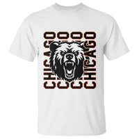 Game Day Football Fan Gift T Shirt Chicago With Bear - Wonder Print Shop