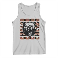 Game Day Football Fan Gift Tank Top Chicago With Bear - Wonder Print Shop