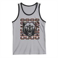 Game Day Football Fan Gift Tank Top Chicago With Bear - Wonder Print Shop