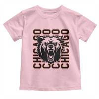 Game Day Football Fan Gift Toddler T Shirt Chicago With Bear - Wonder Print Shop