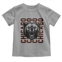 Game Day Football Fan Gift Toddler T Shirt Chicago With Bear - Wonder Print Shop