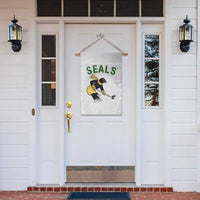 Funny Seal Ice Hockey Player Garden Flag Winter Sports Gift - Wonder Print Shop