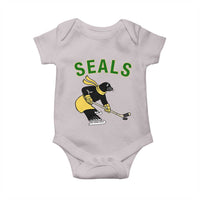 Funny Seal Ice Hockey Player Baby Onesie Winter Sports Gift - Wonder Print Shop