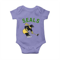 Funny Seal Ice Hockey Player Baby Onesie Winter Sports Gift - Wonder Print Shop