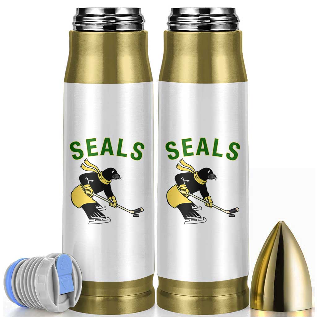 Funny Seal Ice Hockey Player Bullet Tumbler Winter Sports Gift - Wonder Print Shop