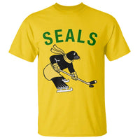 Funny Seal Ice Hockey Player T Shirt Winter Sports Gift - Wonder Print Shop