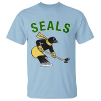 Funny Seal Ice Hockey Player T Shirt Winter Sports Gift - Wonder Print Shop