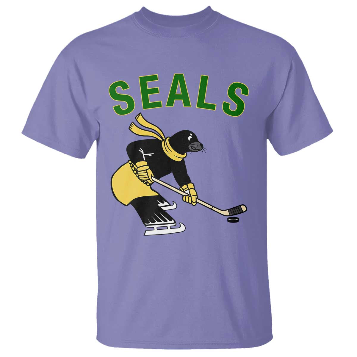 Funny Seal Ice Hockey Player T Shirt Winter Sports Gift - Wonder Print Shop