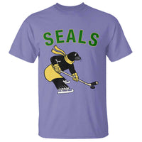 Funny Seal Ice Hockey Player T Shirt Winter Sports Gift - Wonder Print Shop