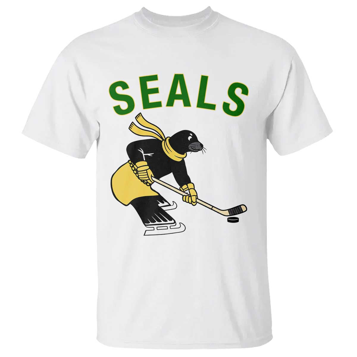 Funny Seal Ice Hockey Player T Shirt Winter Sports Gift - Wonder Print Shop