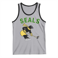Funny Seal Ice Hockey Player Tank Top Winter Sports Gift - Wonder Print Shop