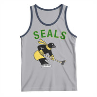 Funny Seal Ice Hockey Player Tank Top Winter Sports Gift - Wonder Print Shop