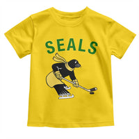 Funny Seal Ice Hockey Player Toddler T Shirt Winter Sports Gift - Wonder Print Shop