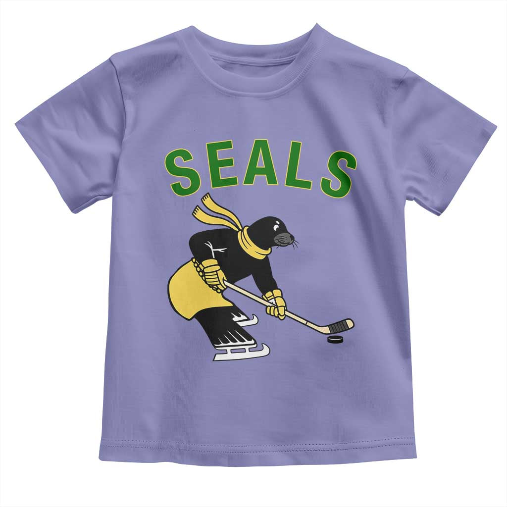 Funny Seal Ice Hockey Player Toddler T Shirt Winter Sports Gift - Wonder Print Shop