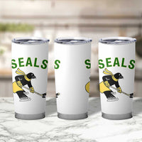 Funny Seal Ice Hockey Player Tumbler Cup Winter Sports Gift - Wonder Print Shop