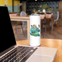 Cute Seal Playing Ice Hockey Skinny Tumbler Funny Winter Sports Gift - Wonder Print Shop