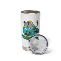 Cute Seal Playing Ice Hockey Tumbler Cup Funny Winter Sports Gift - Wonder Print Shop