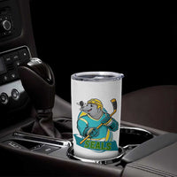 Cute Seal Playing Ice Hockey Tumbler Cup Funny Winter Sports Gift - Wonder Print Shop