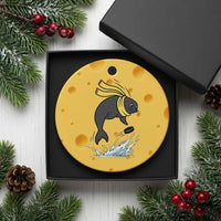 Funny Seal Playing Ice Hockey Ceramic Ornament Winter Sports Gift - Wonder Print Shop
