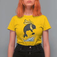 Funny Seal Playing Ice Hockey T Shirt For Women Winter Sports Gift - Wonder Print Shop