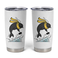 Funny Seal Playing Ice Hockey Tumbler Cup Winter Sports Gift - Wonder Print Shop