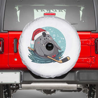 Snowy Seal Ice Hockey Lover Spare Tire Cover Funny Christmas Gift - Wonder Print Shop