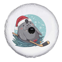 Snowy Seal Ice Hockey Lover Spare Tire Cover Funny Christmas Gift - Wonder Print Shop