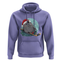 Snowy Seal Ice Hockey Lover Hoodie Funny Christmas Gift - Wonder Print Shop