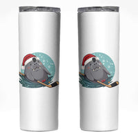 Snowy Seal Ice Hockey Lover Skinny Tumbler Funny Christmas Gift - Wonder Print Shop