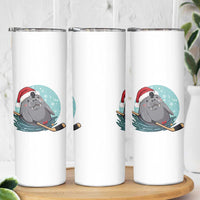 Snowy Seal Ice Hockey Lover Skinny Tumbler Funny Christmas Gift - Wonder Print Shop
