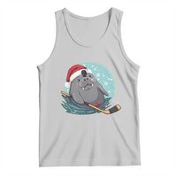 Snowy Seal Ice Hockey Lover Tank Top Funny Christmas Gift - Wonder Print Shop