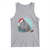 Snowy Seal Ice Hockey Lover Tank Top Funny Christmas Gift - Wonder Print Shop