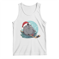 Snowy Seal Ice Hockey Lover Tank Top Funny Christmas Gift - Wonder Print Shop