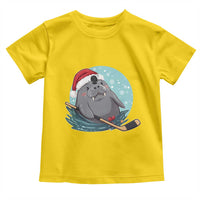 Snowy Seal Ice Hockey Lover Toddler T Shirt Funny Christmas Gift - Wonder Print Shop