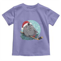 Snowy Seal Ice Hockey Lover Toddler T Shirt Funny Christmas Gift - Wonder Print Shop
