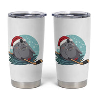Snowy Seal Ice Hockey Lover Tumbler Cup Funny Christmas Gift - Wonder Print Shop