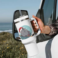 Snowy Seal Ice Hockey Lover Tumbler With Handle Funny Christmas Gift - Wonder Print Shop