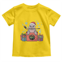 Santa Seal Playing Ice Hockey Toddler T Shirt Funny Christmas Gift - Wonder Print Shop