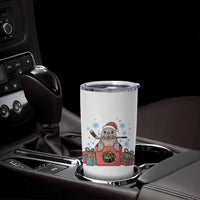 Santa Seal Playing Ice Hockey Tumbler Cup Funny Christmas Gift - Wonder Print Shop