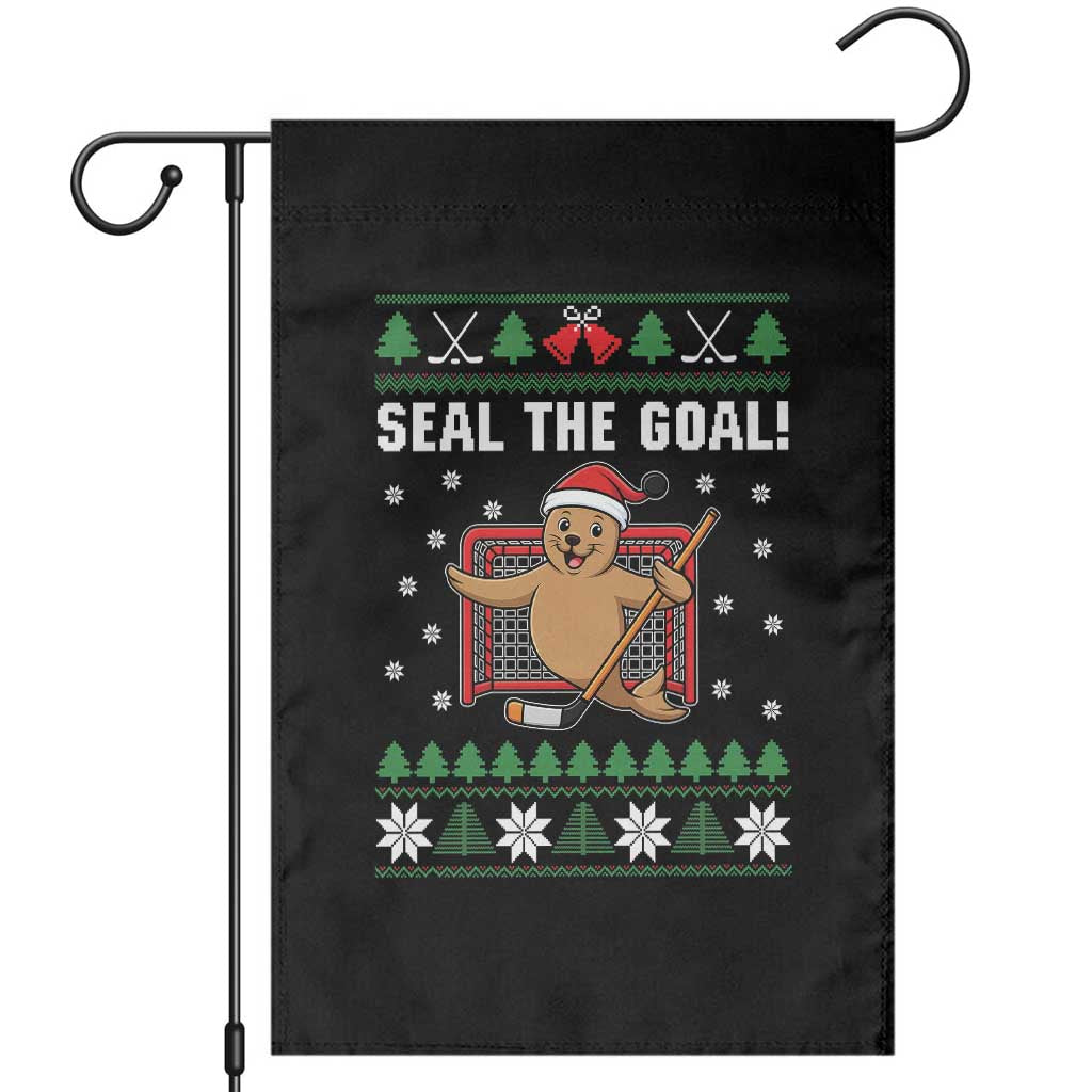 Funny Seal The Goal Garden Flag Goalie Ice Hockey Player Gift - Wonder Print Shop